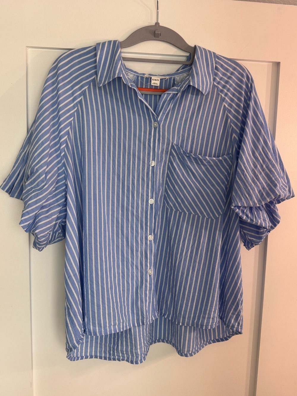 Women's Beach Lunch Lounge Button Down Blouse Sixe XL
